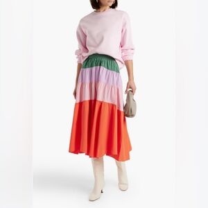 Derek Lam 10 Crosby Color Block Katalina Midi Skirt